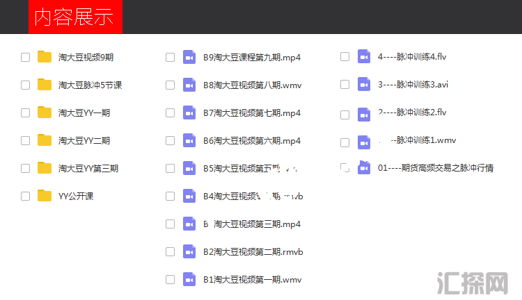 培训视频全集 短线脉冲淘大豆期货日内高频交易 完整版