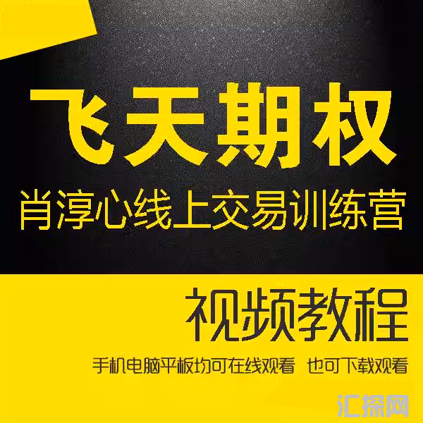 飞天期权肖淳心视频教学 线上交易训练营核心 期权基础知识2022